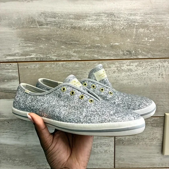 Kate Spade ♠️ Keds New York Women s Glitter Fashion Sneaker - Picture 4 of 11